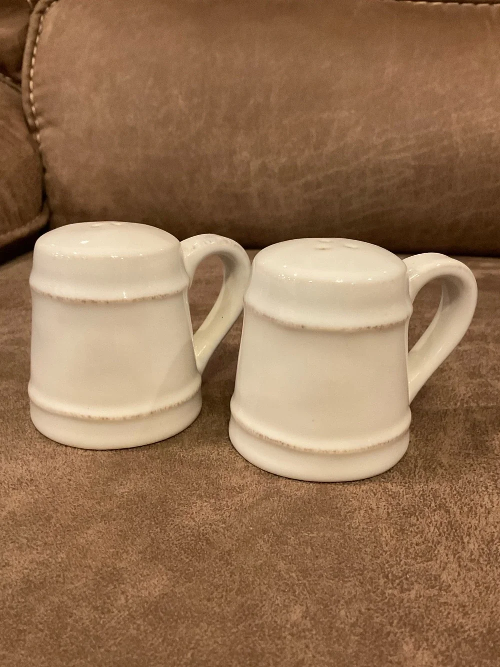 Pottery Barn Cambria Stoneware Salt and Pepper Shakers